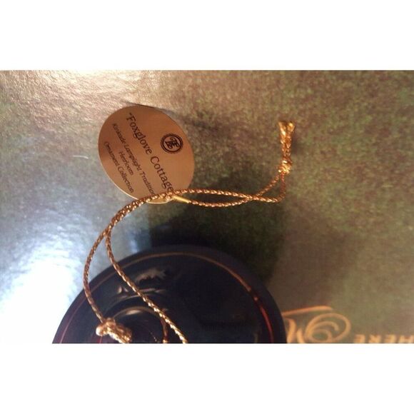 Thomas Kinkade Bradford Editions Heirloom Ornament Lite Cover Fox Glove Cottage - Picture 7 of 7